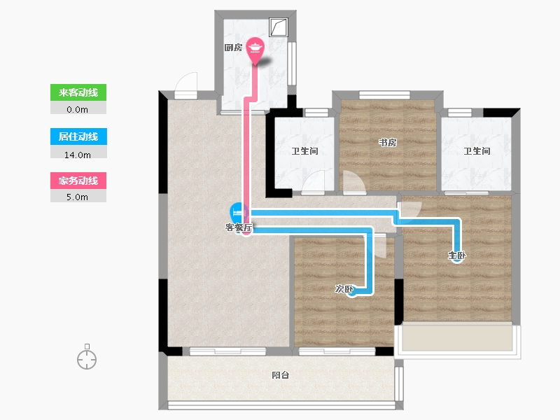 浙江省-嘉兴市-远辰名辰学府-76.51-户型库-动静线