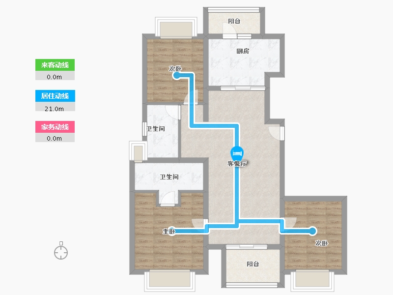 上海-上海市-天安1号-87.00-户型库-动静线