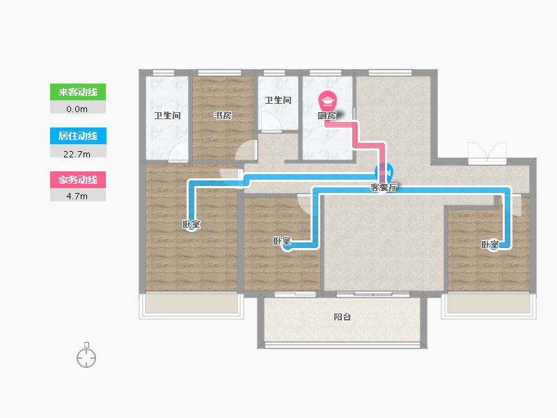 山东省-泰安市-肥城上城郦景-114.03-户型库-动静线