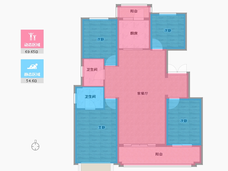 甘肃省-定西市-宏安尚品-112.00-户型库-动静分区