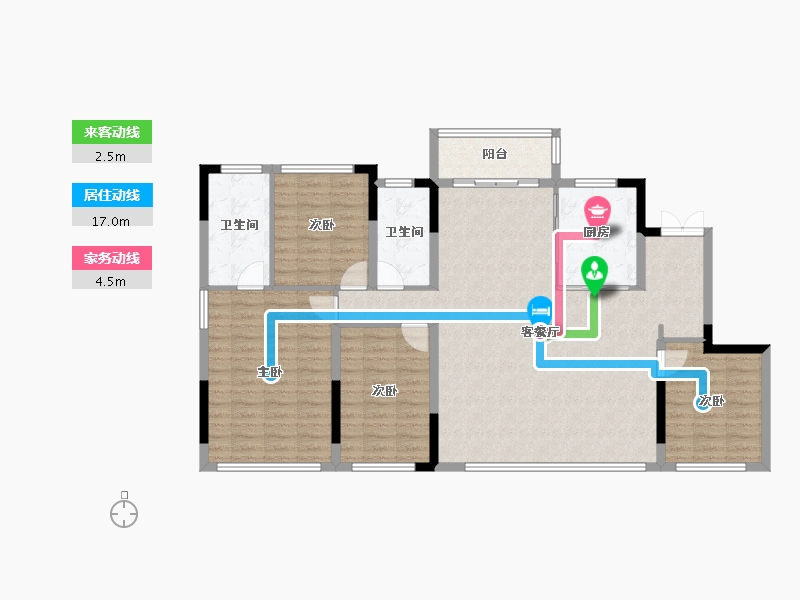 四川省-成都市-阅天府-123.35-户型库-动静线