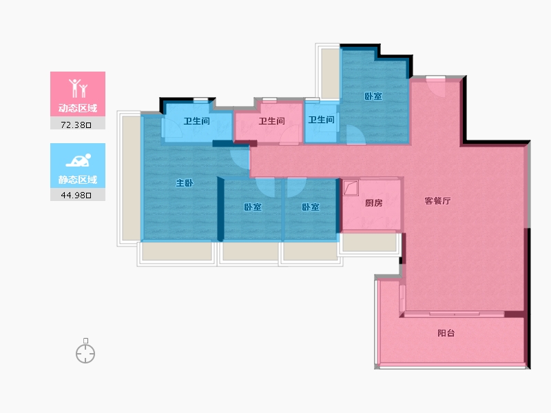 广东省-深圳市-润宏城-105.62-户型库-动静分区