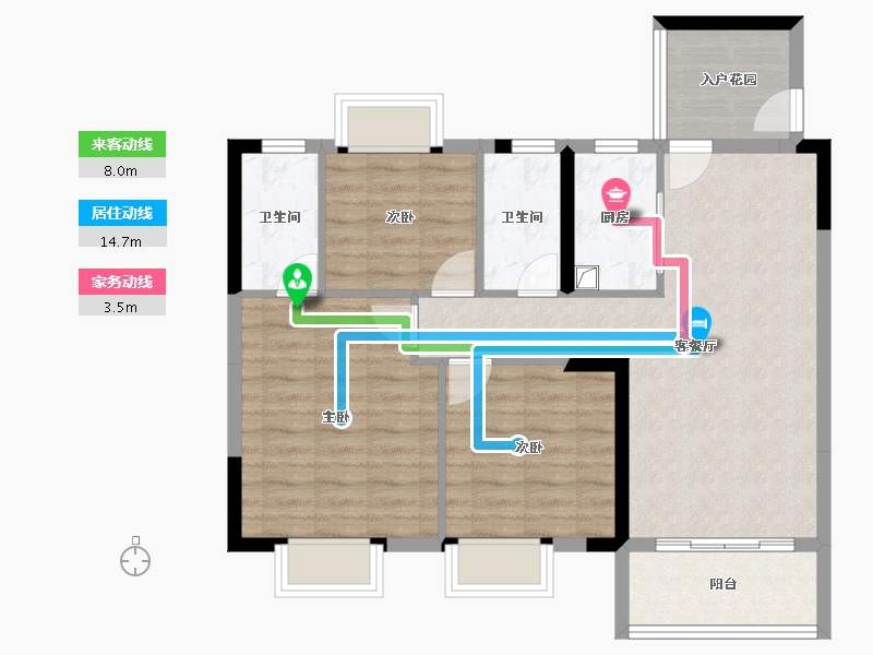 广东省-珠海市-实地紫藤公馆-80.93-户型库-动静线