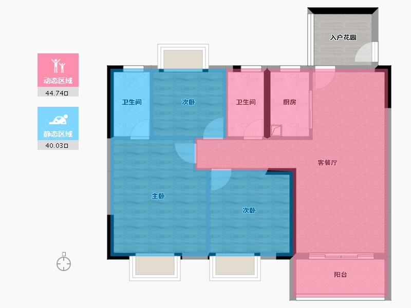 广东省-珠海市-实地紫藤公馆-80.93-户型库-动静分区