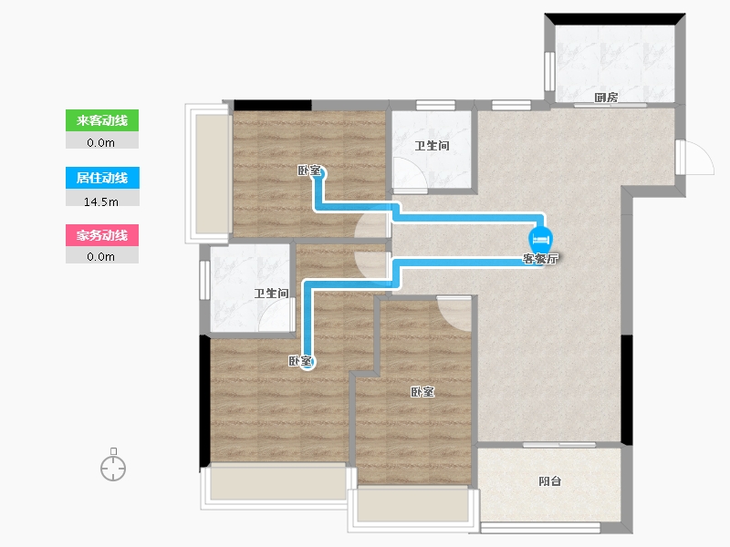 广东省-深圳市-城建云宸汇-82.67-户型库-动静线