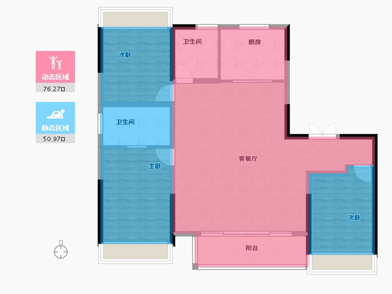 上海-上海市-盛青云锦-116.00-户型库-动静分区