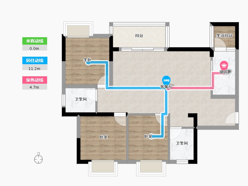 四川省-成都市-正兴紫瑞里-82.07-户型库-动静线