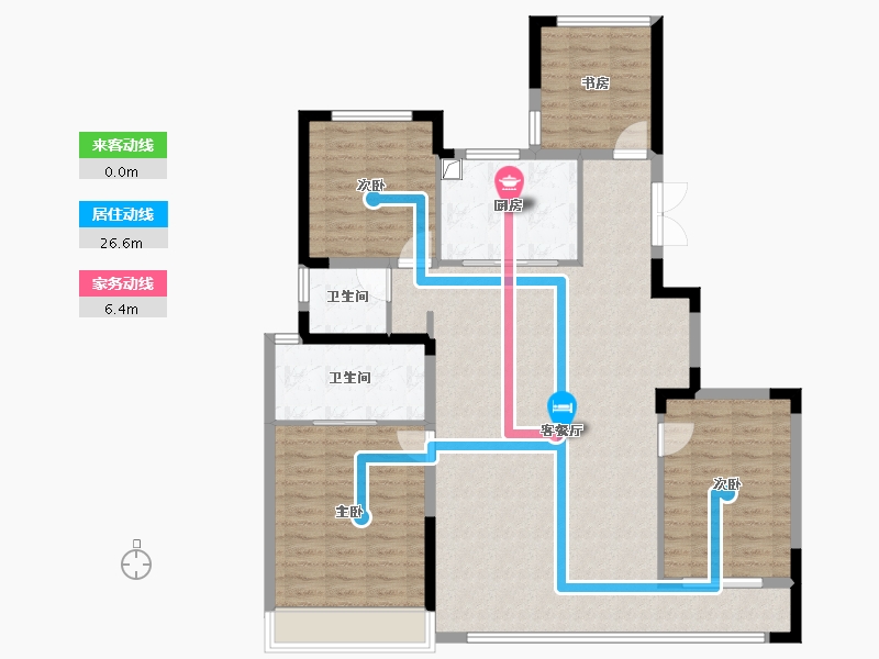 浙江省-温州市-华润置地温州润府-121.67-户型库-动静线