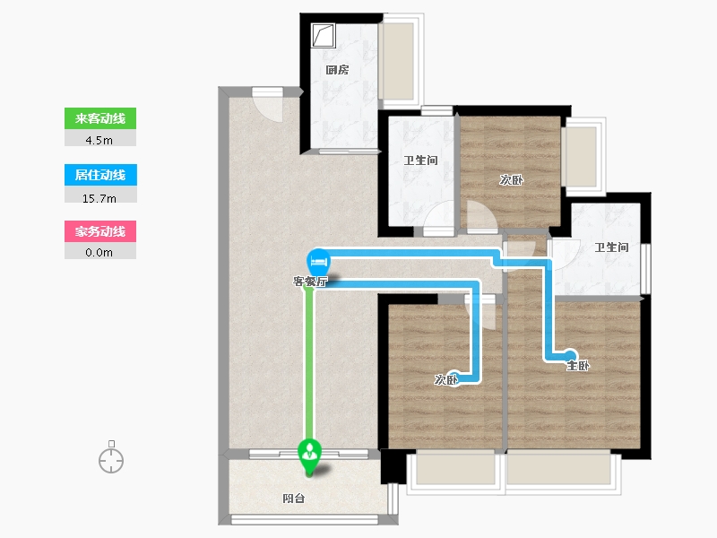 广东省-深圳市-万丰海岸城瀚府二期-80.00-户型库-动静线