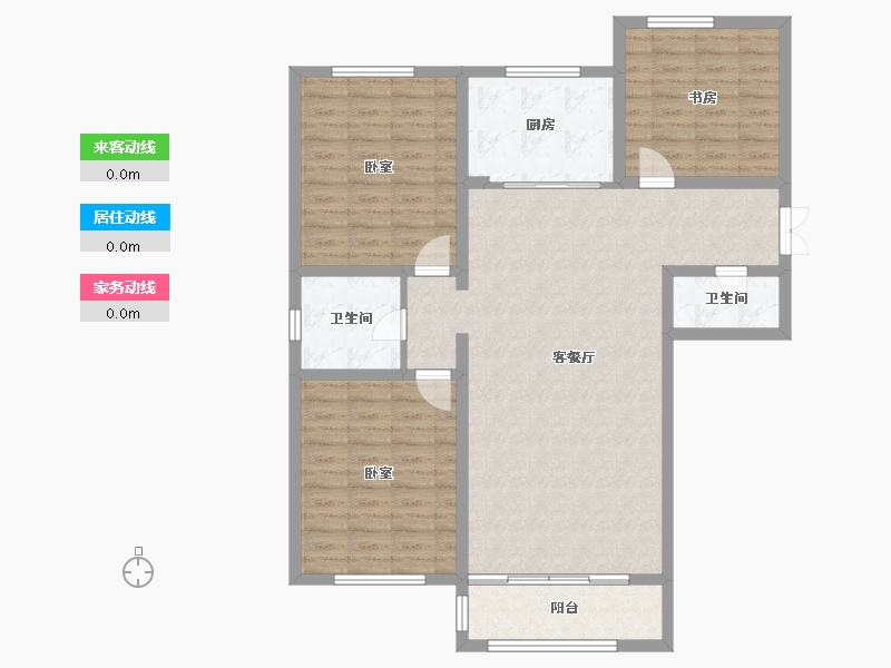 青海省-西宁市-泰来阳光-106.40-户型库-动静线