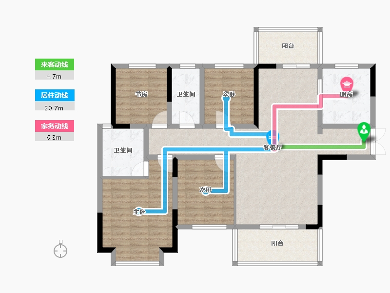 湖南省-永州市-壹品江山-112.23-户型库-动静线