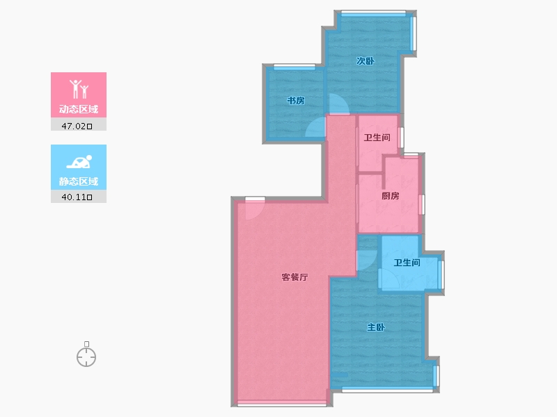 四川省-成都市-南城都汇5A期汇晴园-72.00-户型库-动静分区