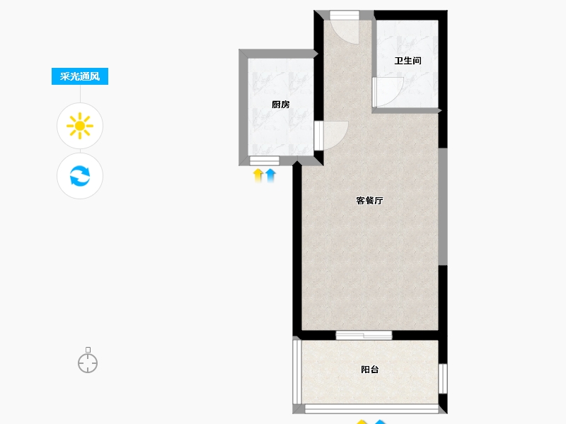 陕西省-西安市-黄金嘉境-39.00-户型库-采光通风