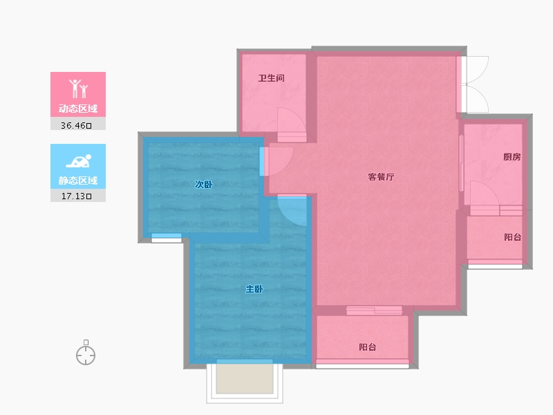 广东省-深圳市-一冶广场-47.67-户型库-动静分区