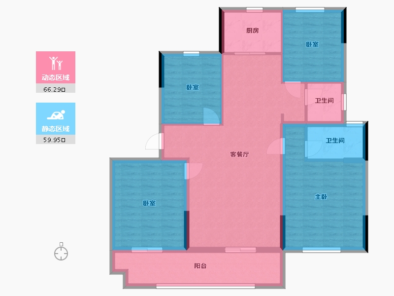 安徽省-宿州市-兰庭雅苑-116.00-户型库-动静分区