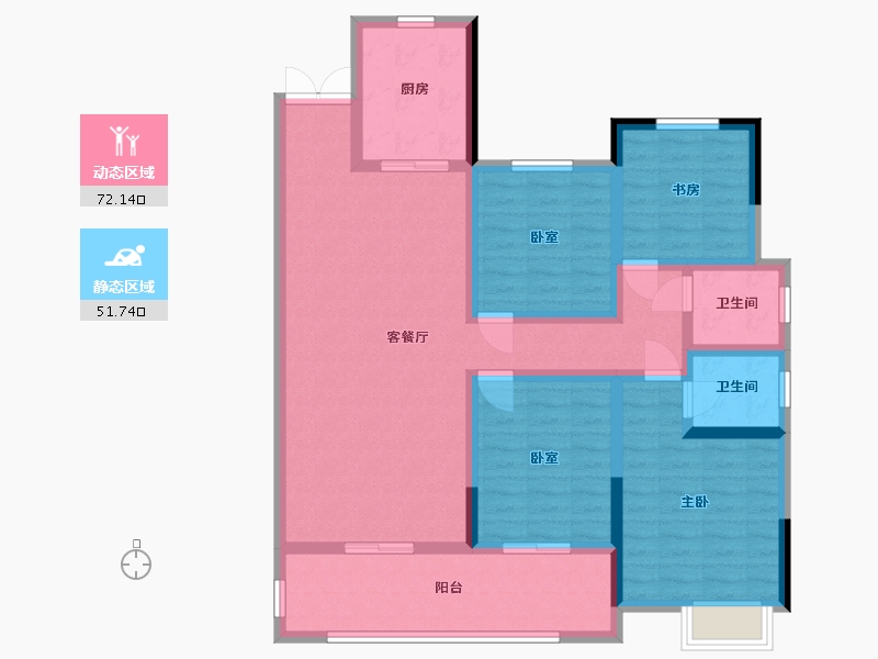 湖北省-宜昌市-炉子山小区-114.16-户型库-动静分区