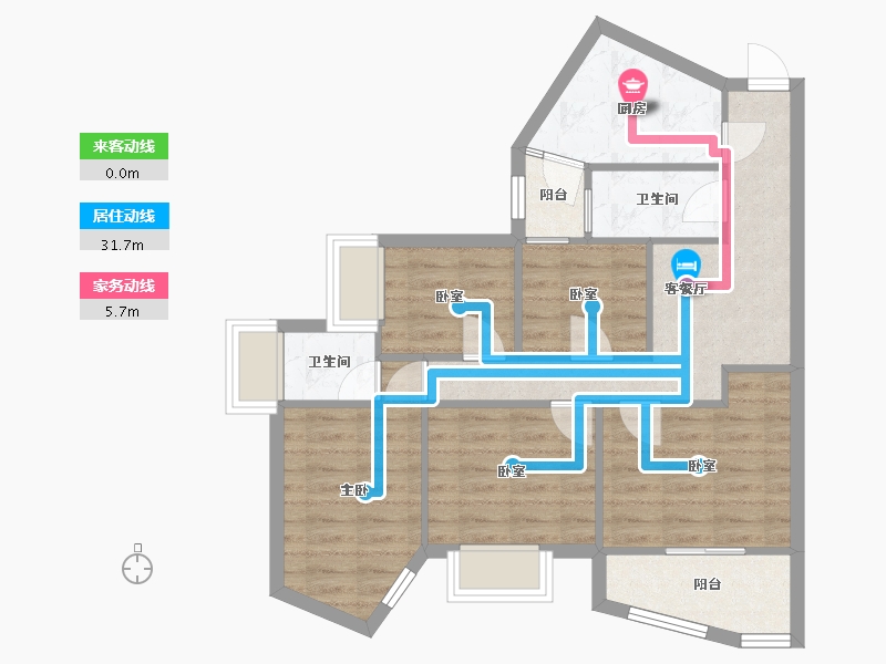 广东省-广州市-逸景翠园-96.00-户型库-动静线