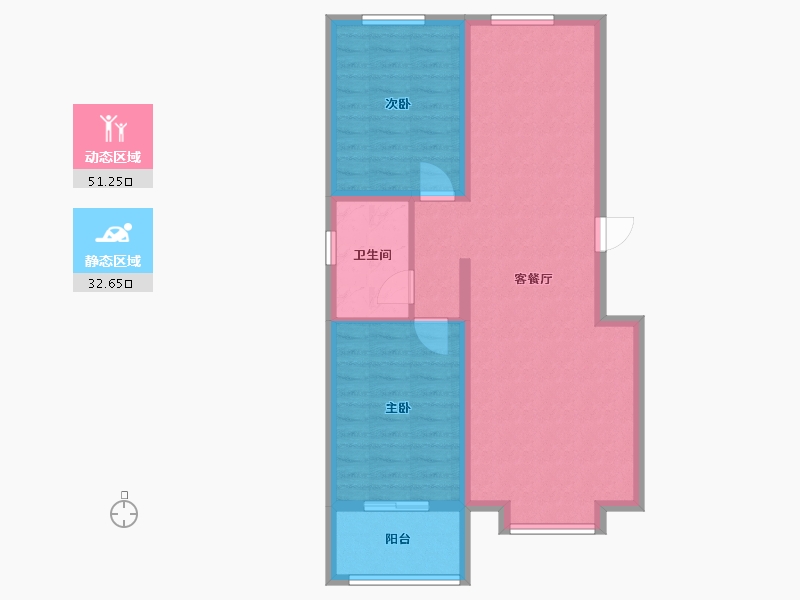 河北省-保定市-香江印象-75.74-户型库-动静分区