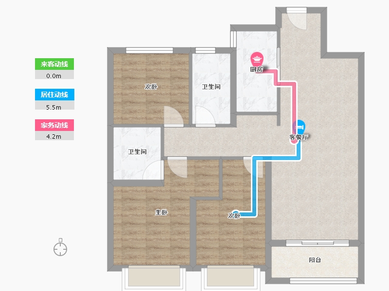 河北省-石家庄市-融创都会中心-92.00-户型库-动静线