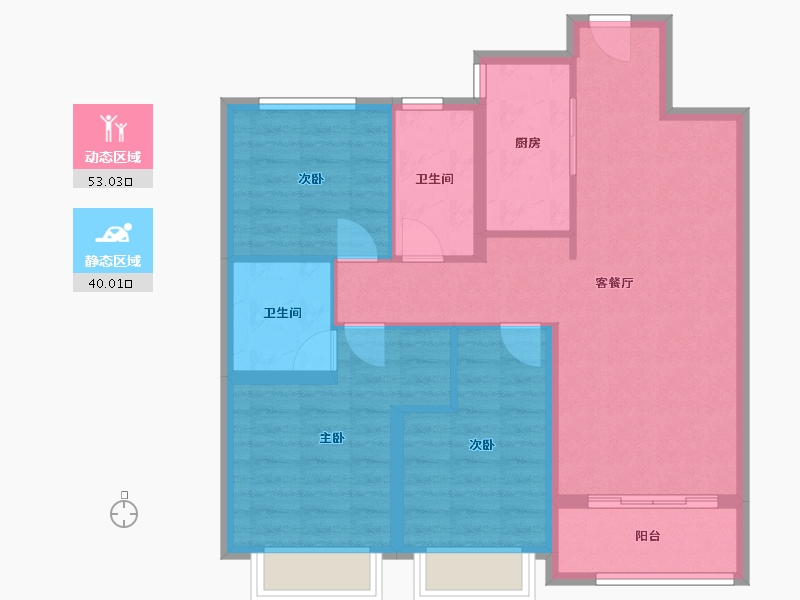 河北省-石家庄市-融创都会中心-92.00-户型库-动静分区