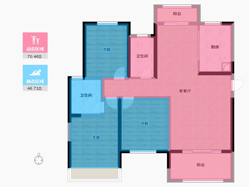 河南省-安阳市-建业壹号城邦-104.00-户型库-动静分区