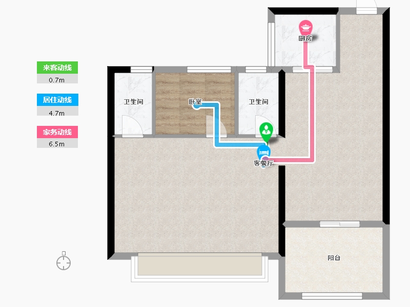 浙江省-温州市-文澜豪庭-84.79-户型库-动静线