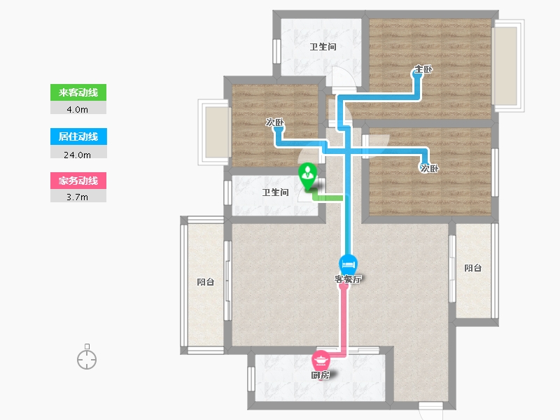 湖南省-湘西土家族苗族自治州-吉凤逸品-95.11-户型库-动静线