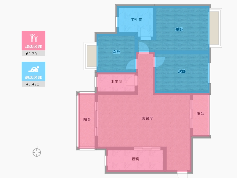 湖南省-湘西土家族苗族自治州-吉凤逸品-95.11-户型库-动静分区