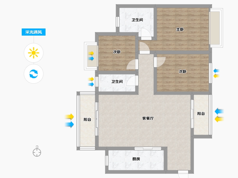 湖南省-湘西土家族苗族自治州-吉凤逸品-95.11-户型库-采光通风