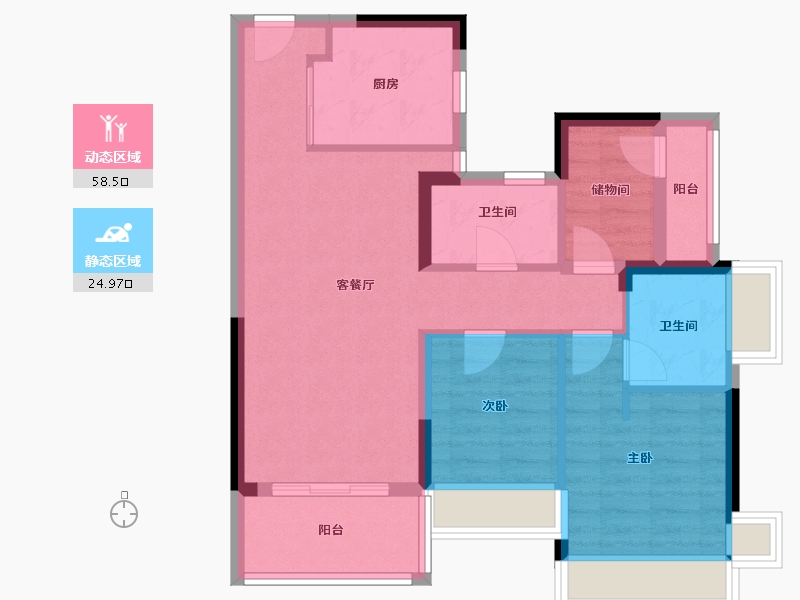 广东省-珠海市-四季半岛-79.00-户型库-动静分区