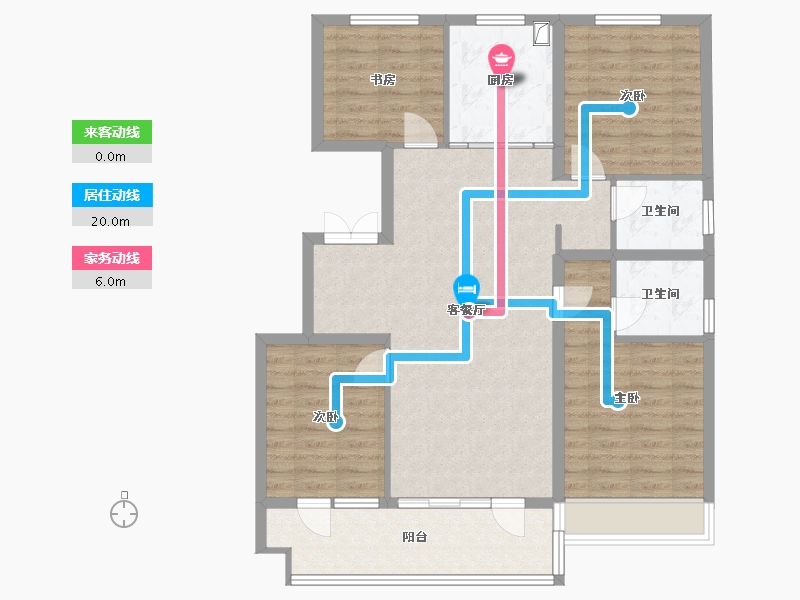 山东省-临沂市-蓝钻-102.40-户型库-动静线