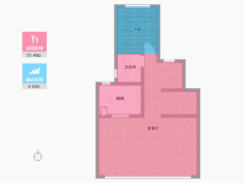 浙江省-台州市-云樾玖溪-57.60-户型库-动静分区