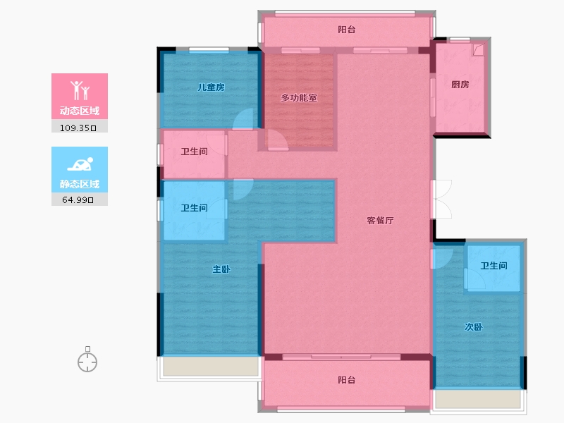 河南省-郑州市-中核华庭-153.60-户型库-动静分区