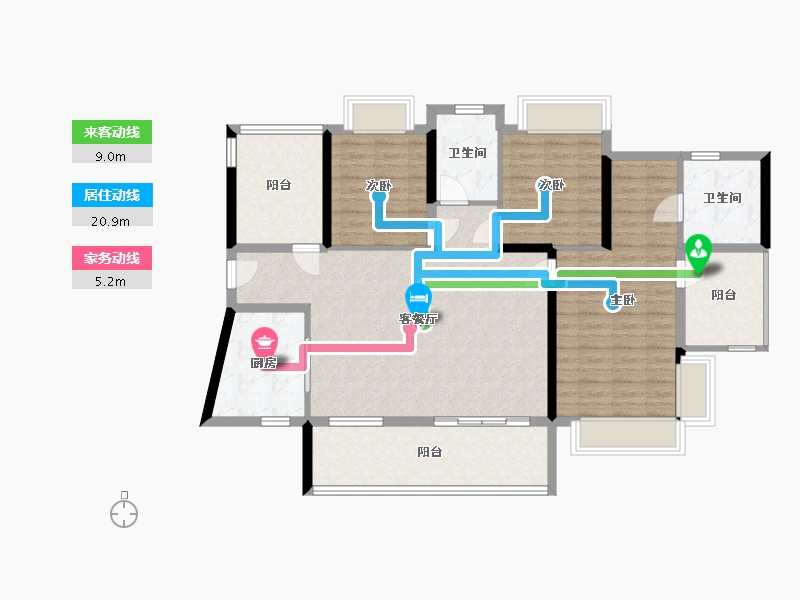 湖南省-株洲市-蓝溪谷-115.19-户型库-动静线