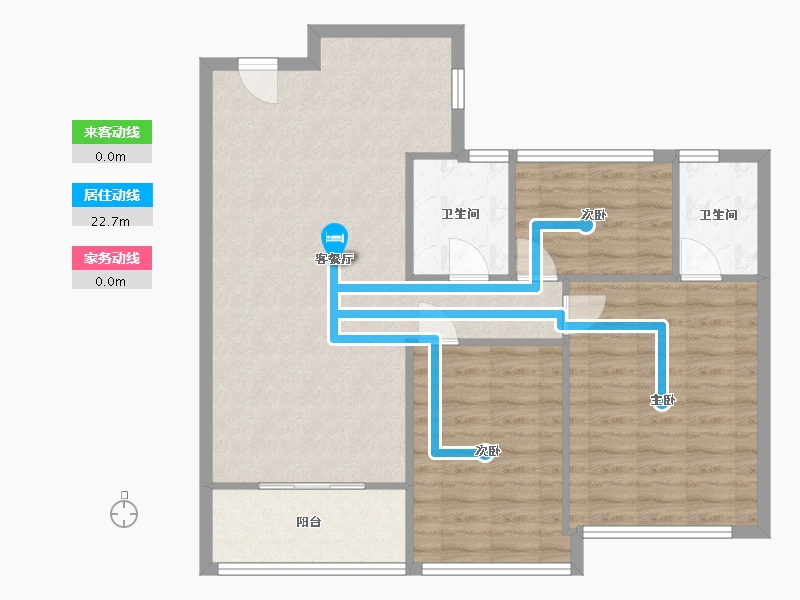 浙江省-杭州市-城中府-93.00-户型库-动静线