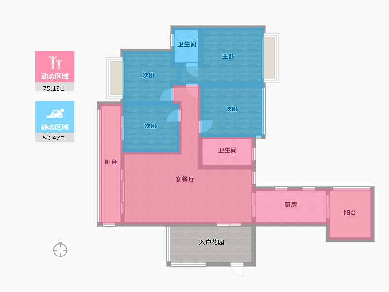 广东省-韶关市-永乐城-118.40-户型库-动静分区