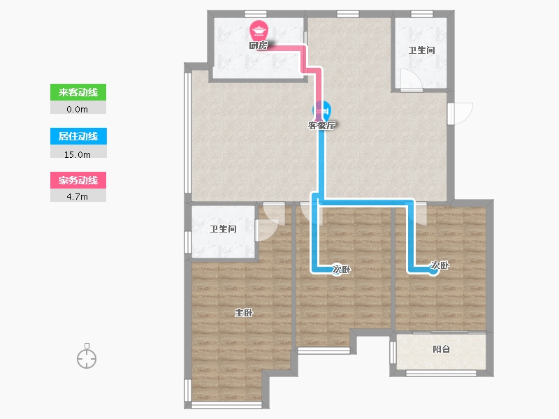 江苏省-常州市-新城长岛-103.62-户型库-动静线