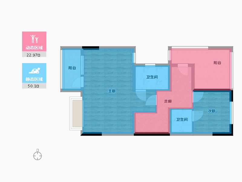 山东省-济南市-三庆龙山墅-104.00-户型库-动静分区