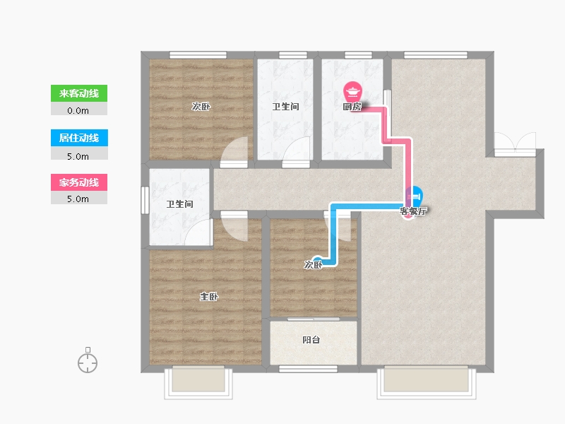 山东省-聊城市-融顺森林府邸-99.00-户型库-动静线