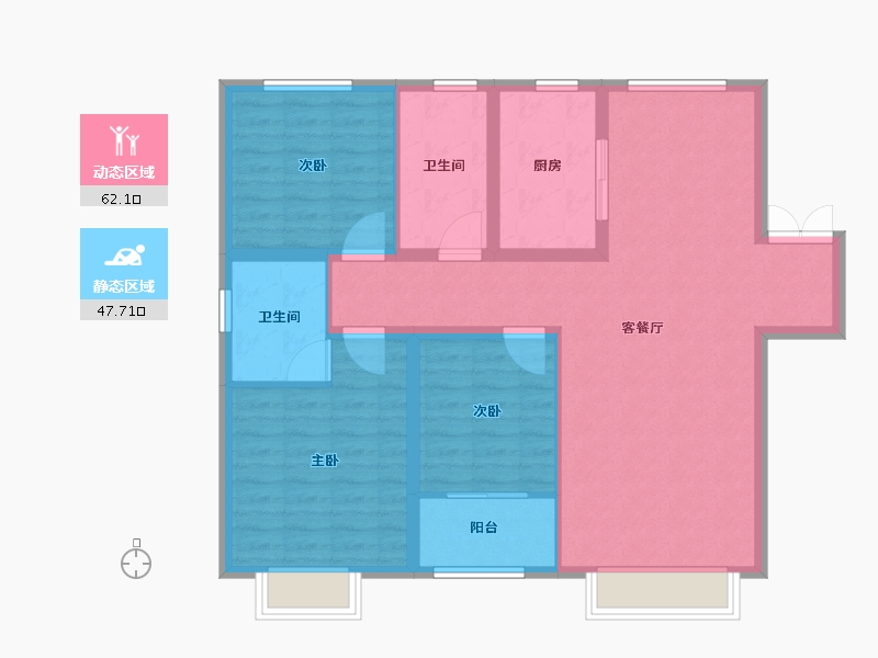 山东省-聊城市-融顺森林府邸-99.00-户型库-动静分区