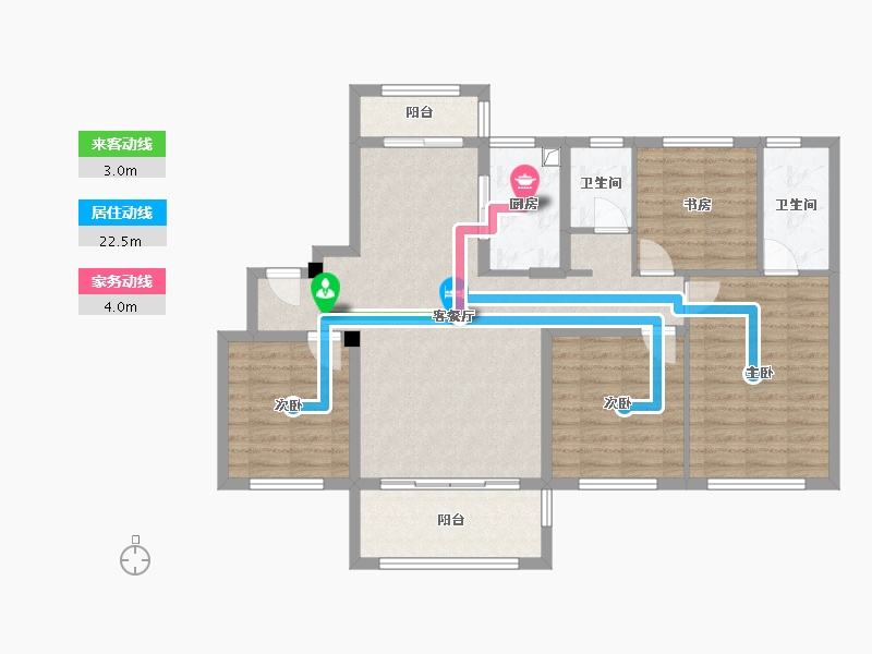 江西省-赣州市-枫叶翰林院-104.00-户型库-动静线