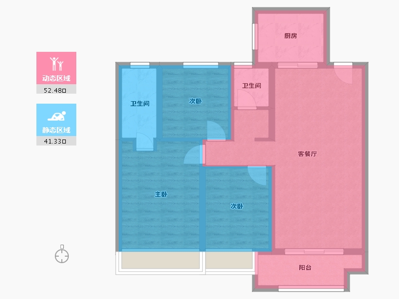 江苏省-宿迁市-兰亭锦园-118.00-户型库-动静分区