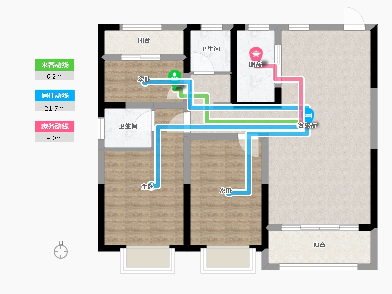 山东省-德州市-德兴公园里-98.72-户型库-动静线