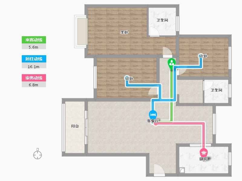 河南省-焦作市-和悦小区-128.00-户型库-动静线