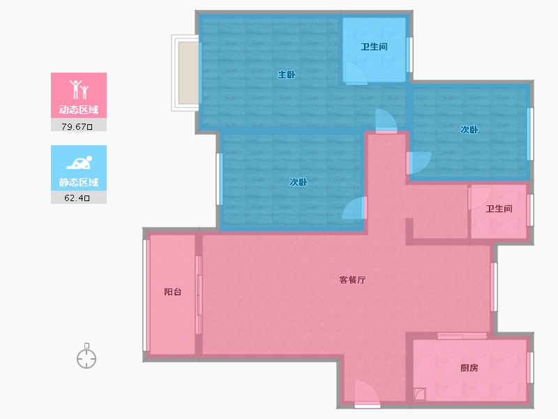 河南省-焦作市-和悦小区-128.00-户型库-动静分区