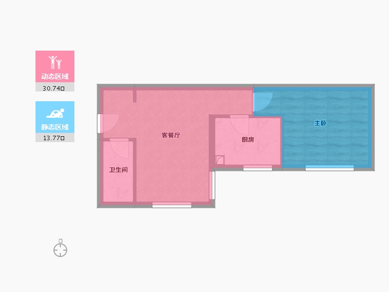 北京-北京市-华贸城-9号院-40.00-户型库-动静分区