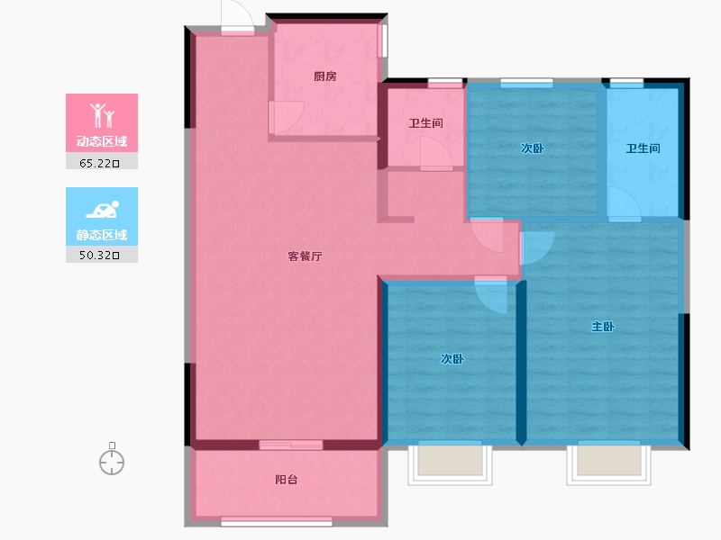 河南省-新乡市-立拓华府-104.00-户型库-动静分区