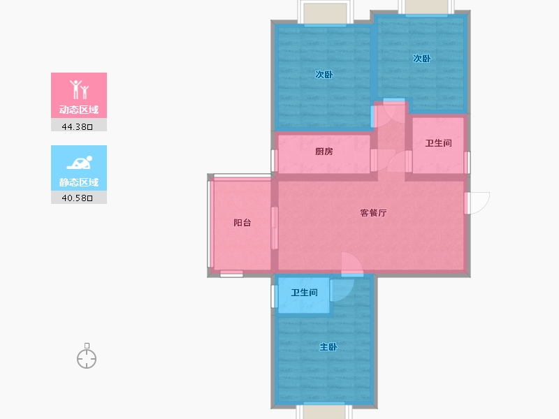 河北省-石家庄市-安馨佳苑-93.60-户型库-动静分区