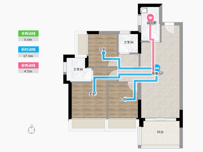 广东省-深圳市-东岸雅居-71.20-户型库-动静线