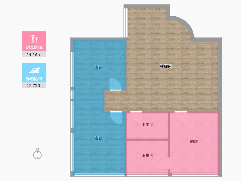 广东省-深圳市-蓝郡公馆-96.00-户型库-动静分区